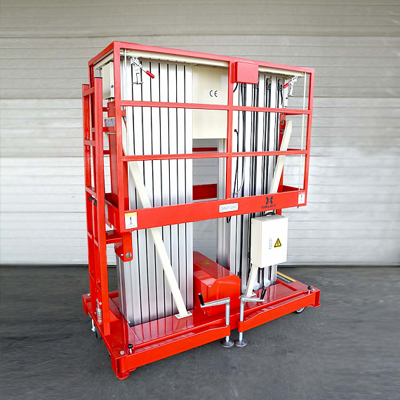 Телескопический Двухмачтовый Подъемник ZX-2-100 OXLIFT 10 м 200 кг